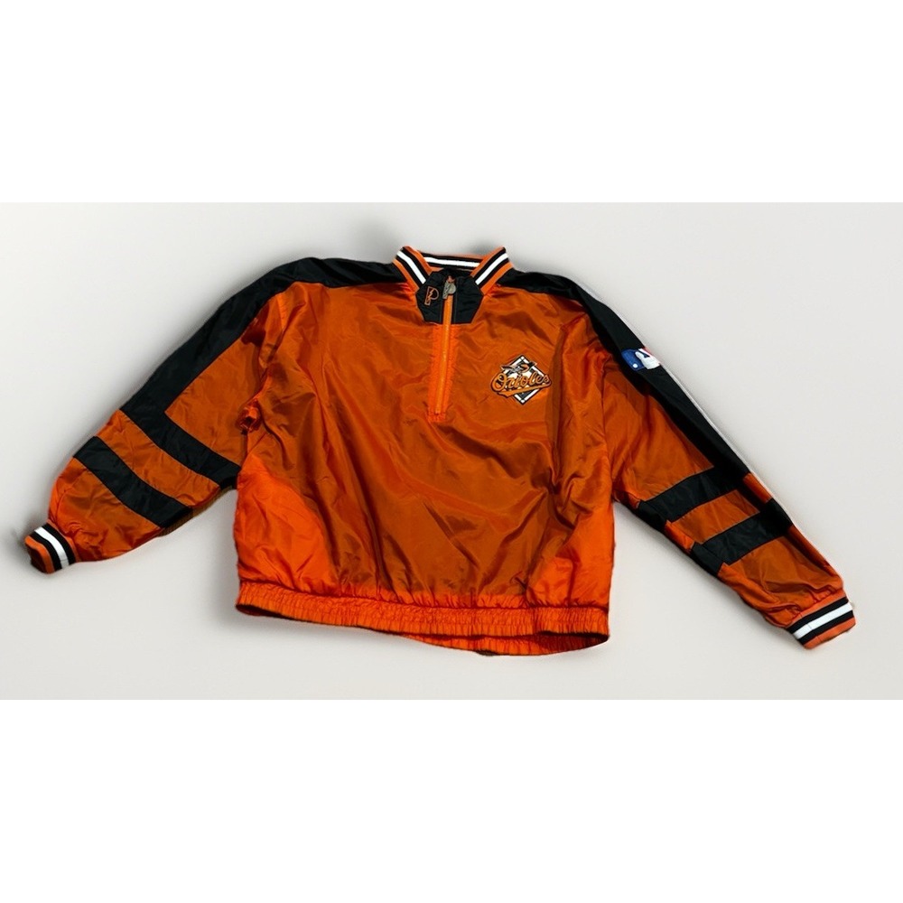 Vintage Baltimore Orioles Pro Player Jacket Reversible 2XL MLB Windbreaker Rare